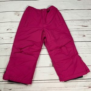 Lands End Girls Pink Ski/Snow Pants